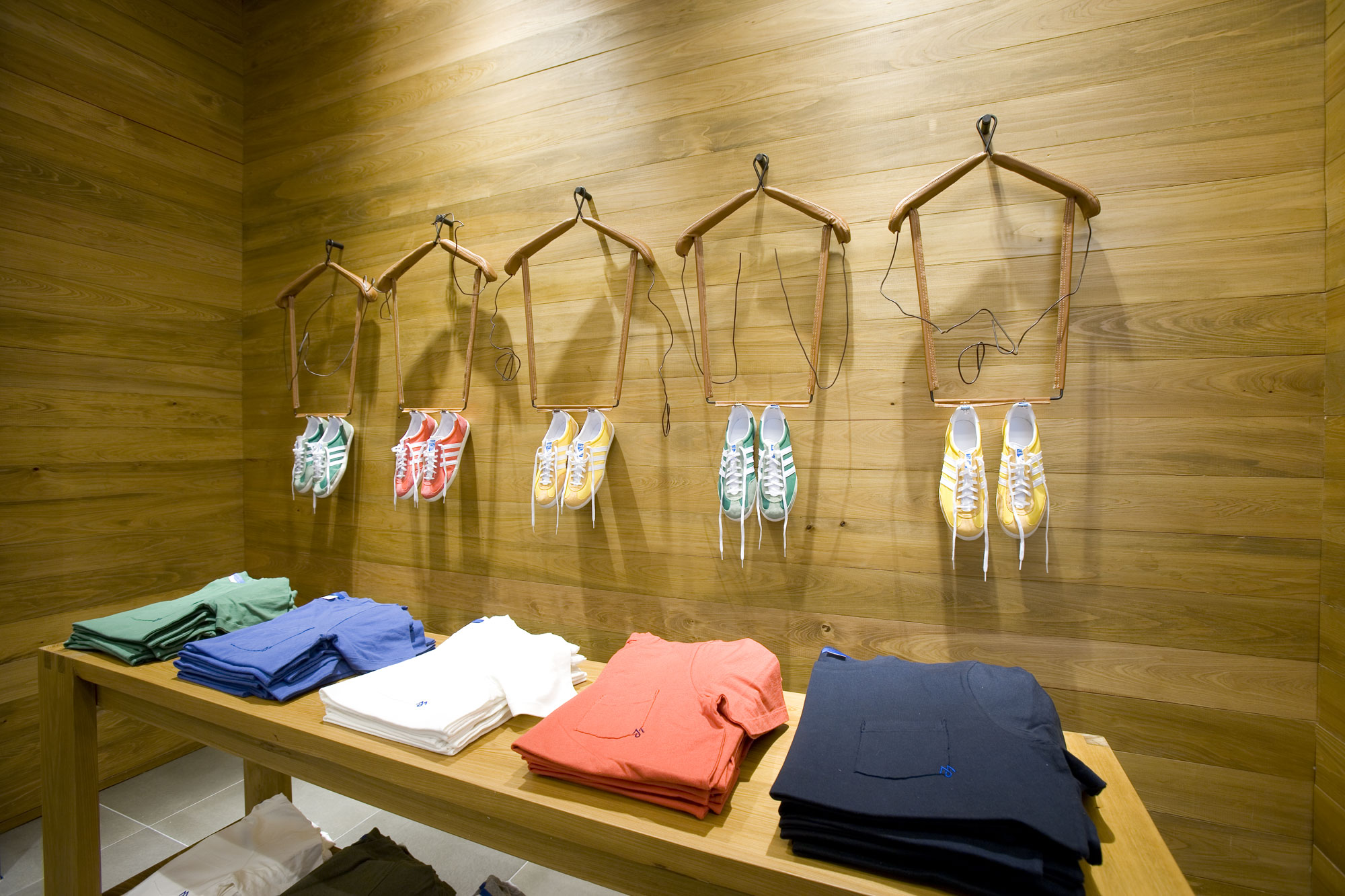 Retail fixture package with display islands and back-of-house storage (portfolio image 12)