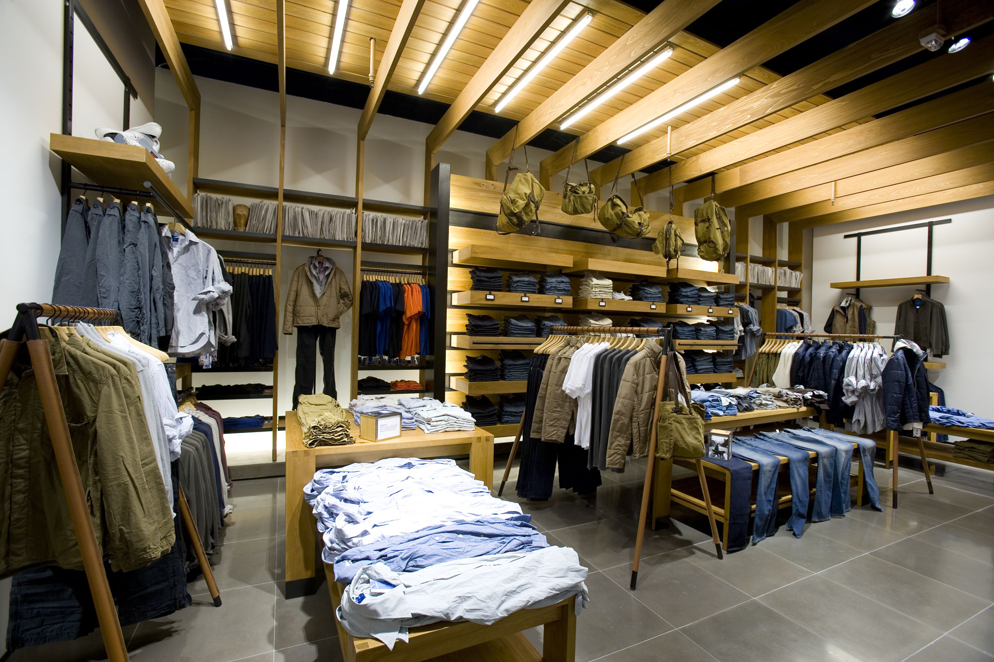 Storefront wall display millwork with integrated shelving (portfolio image 2)