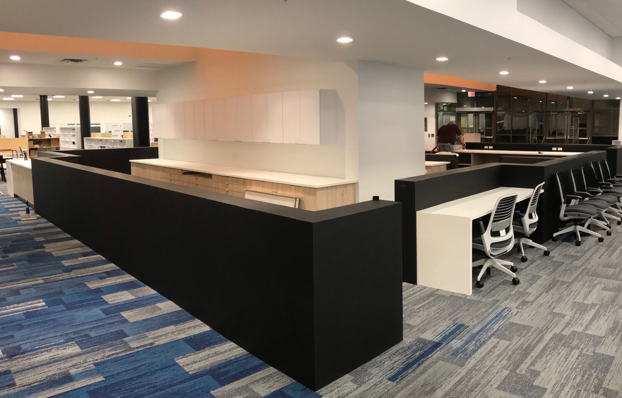 Student commons service counter with durable laminate casework (portfolio image 6)