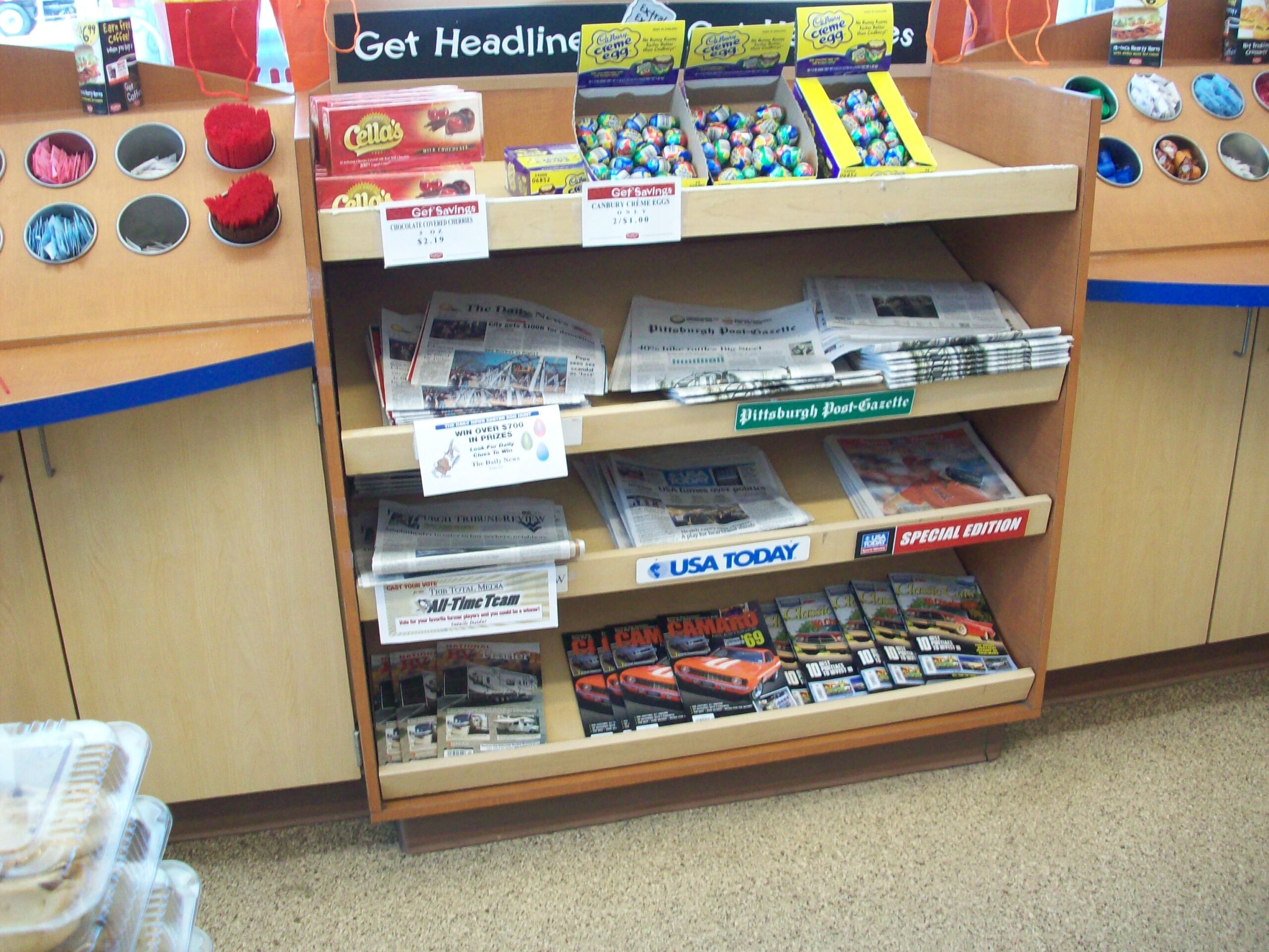 Retail fixture package with display islands and back-of-house storage (portfolio image 8)