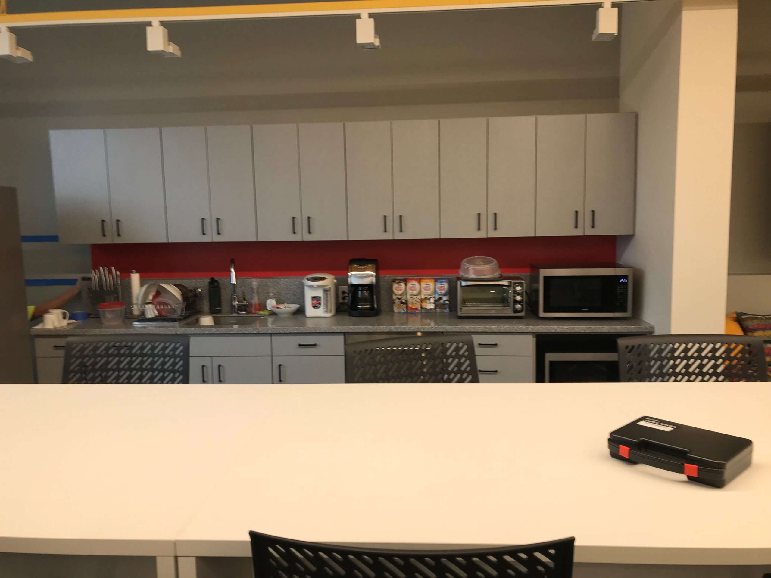 Built-in office storage and display shelving by Tech 2000 Woodworks (portfolio image 9)