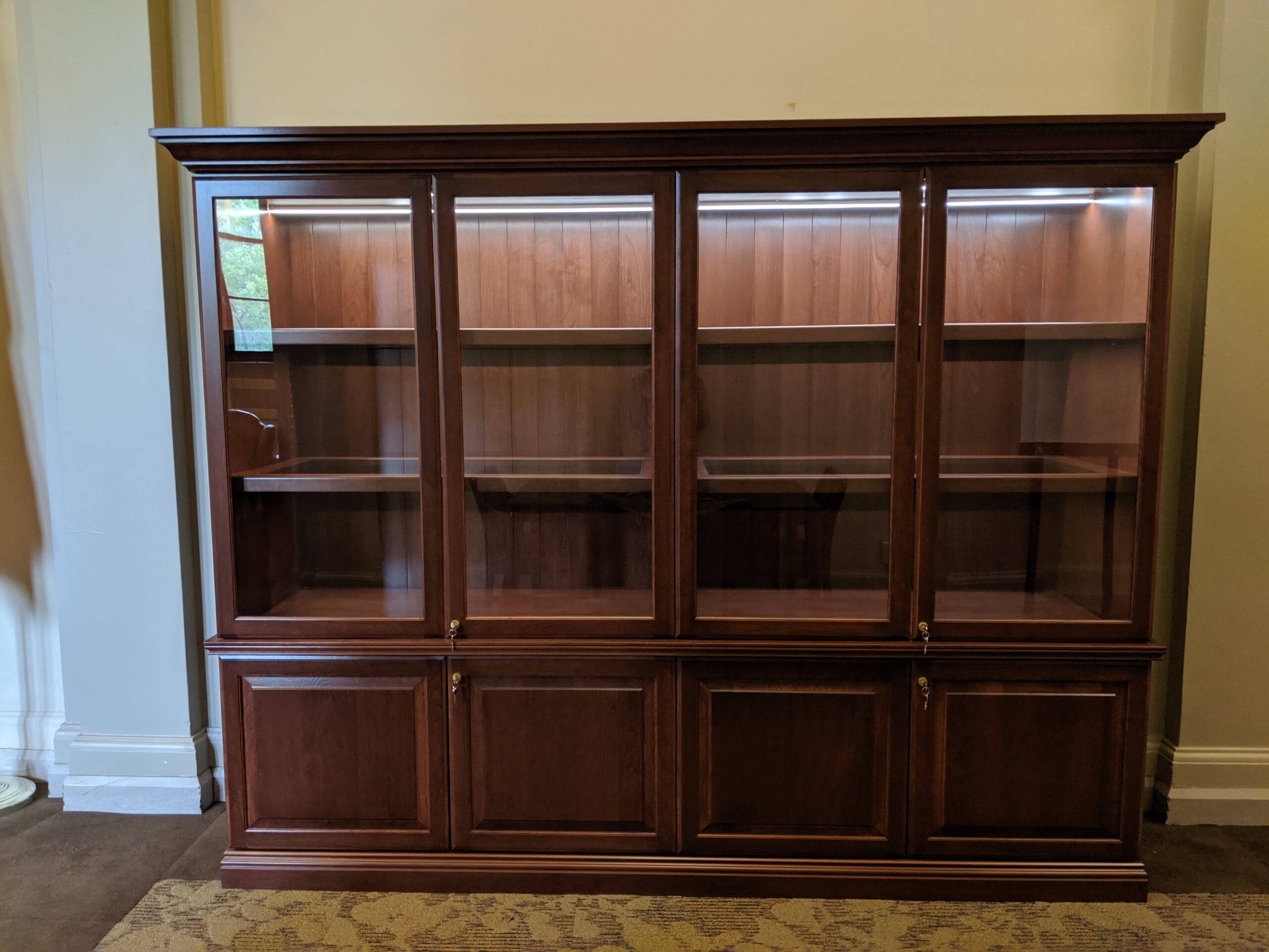 Library circulation desk with custom public-service millwork (portfolio image 5)