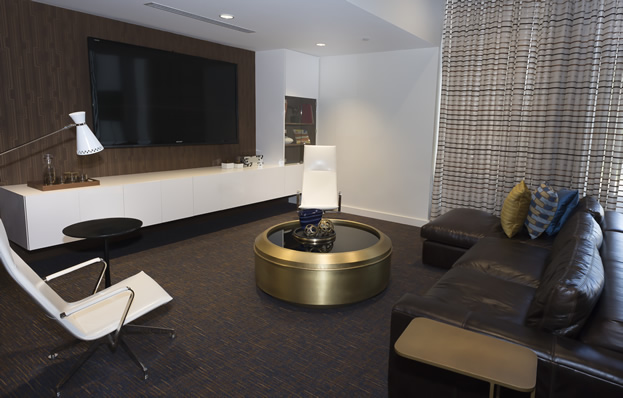 Multifamily leasing office reception millwork by Tech 2000 Woodworks (portfolio image 4)