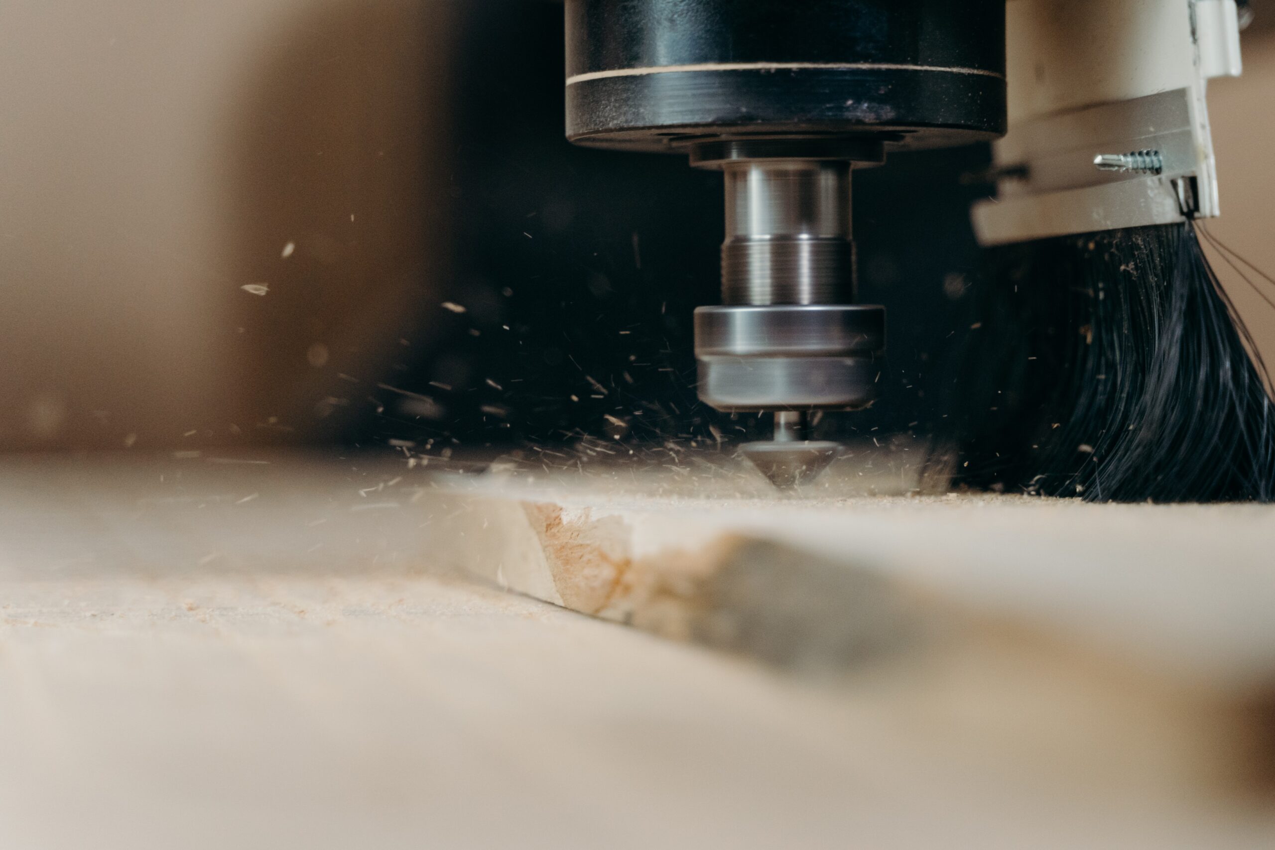 CNC machining equipment inside the Tech 2000 Woodworks shop