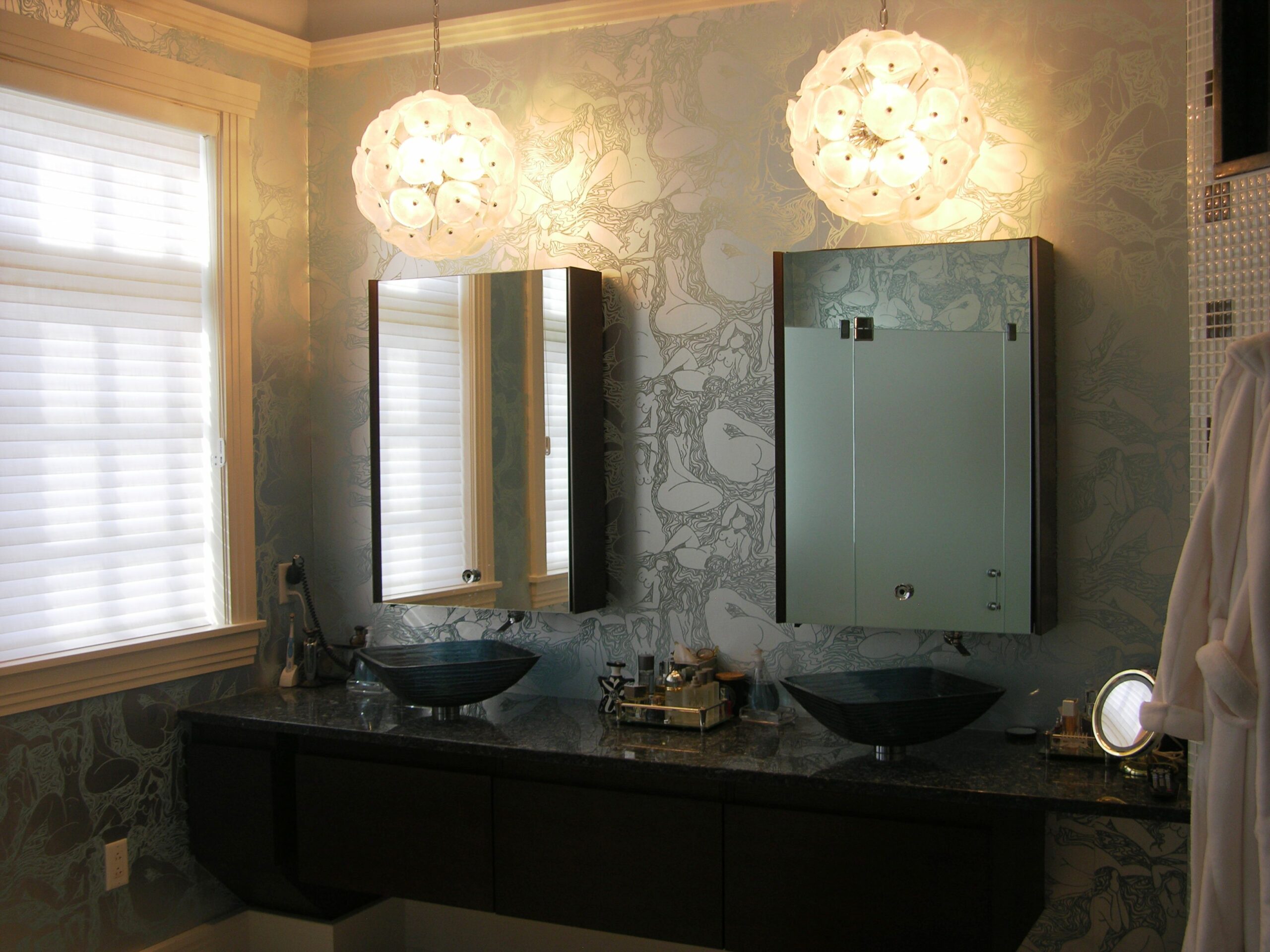 Apartment amenity space millwork with coffee bar and storage cabinets (portfolio image 7)